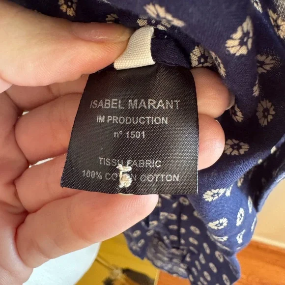 Isabel Marant Étoile Navy Patterned Shirt - Picture 10 of 12